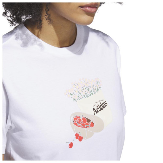Adidas Γυναικεία κοντομάνικη μπλούζα Farmers Market Graphic Tee Adidas Γυναικεία κοντομάνικη μπλούζα Farmers Market Graphic Tee